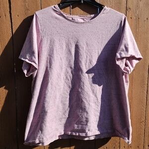 Croft & Barrow Pink Short Sleeve T-Shirt